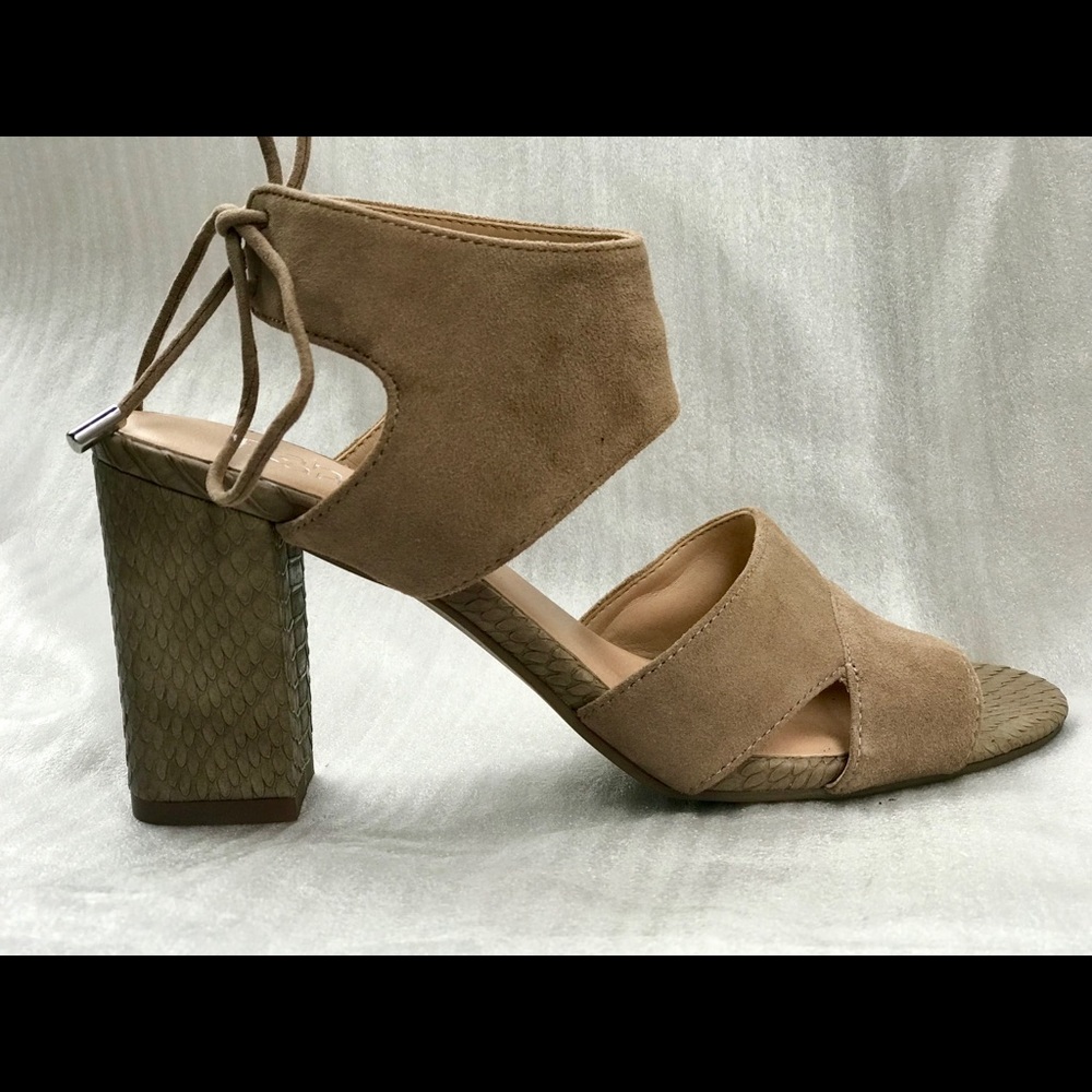 FRANCO SARTO Tan Suede Sandals